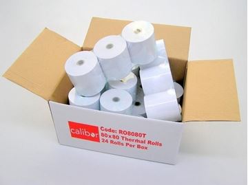 Picture of CALIBOR THERMAL PAPER 80X80 24 ROLLS/BOX